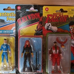 Marvel Action Figures - Blue, Black, Red